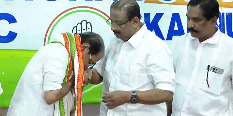 former kpcc president k sudhakaran about sunny joseph on the presidency