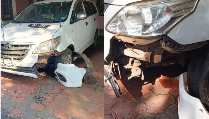 Stray dogs damaged the car of the Assistant Collector while parked inside collectorate compound