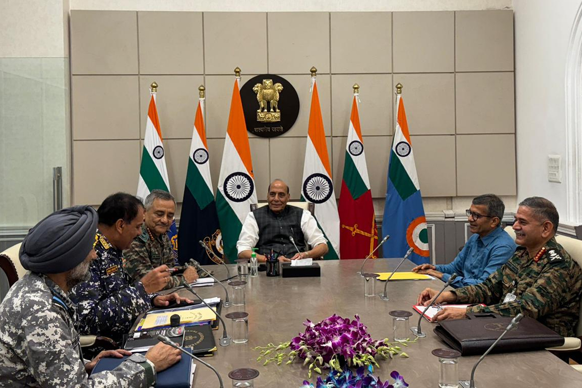 Cds meeting with rajnath Singh Cds meeting with rajnath Singh