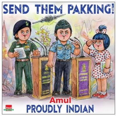 'Send them Pakking!': Amul salutes Indian Armed Forces in latest message