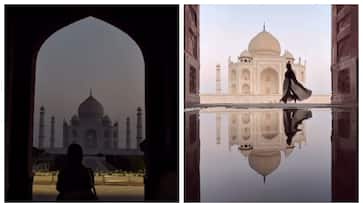 picture of the Taj Mahal at 4.45 am shared by a UK woman has gone viral picture of the Taj Mahal at 4.45 am shared by a UK woman has gone viral