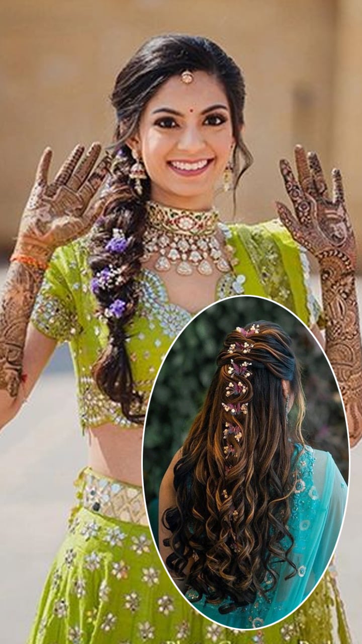 5 Stunning Mehndi Hairstyles for a Dazzling Bridal Look rav