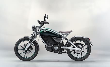 Royal Enfield Unveils Retro Inspired Electric Motorcycle Flying Flea C6 sat