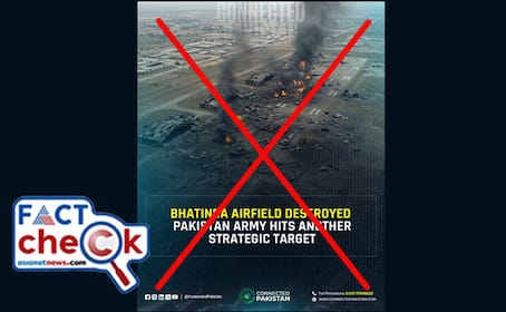 false claims as Bhatinda Airfield has been destroyed by Pakistan Army fact check