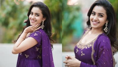 వాయిలెట్‌ కలర్‌ లెహంగాలో దీపికా పిల్లి మతిపోగొట్టే పోజులు.. లేటెస్ట్ ఫోటోలు వైరల్‌