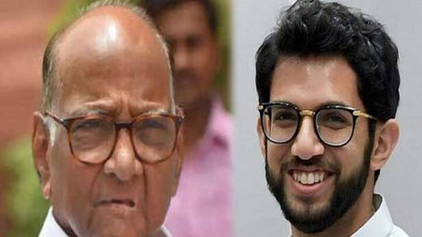 Sharad Pawar Aditya Thackeray
