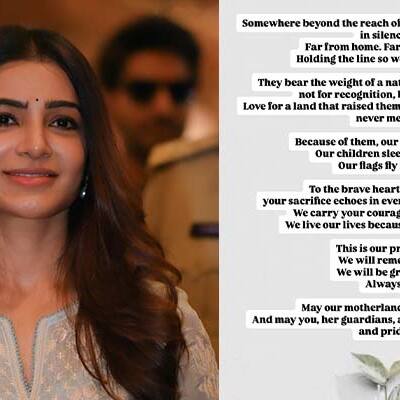 Samantha Ruth Prabhu Prays for Indian Soldiers in India Pakistan Conflict After Ceasefire Violation