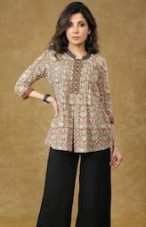 Stylish Cotton Short Kurtis Under 500 for Jeans and Palazzos in telugu KVG