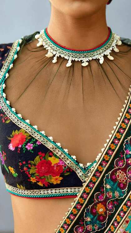 Lace Net Blouse