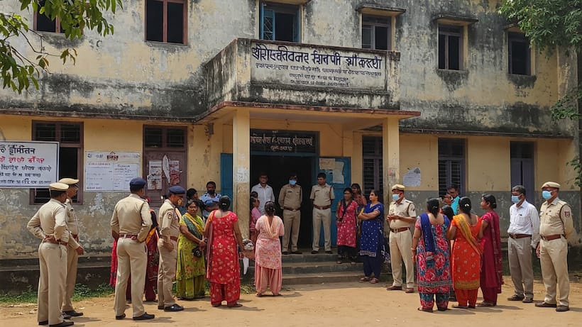 mathura trainee teacher arrested school misconduct obscene video student harassment