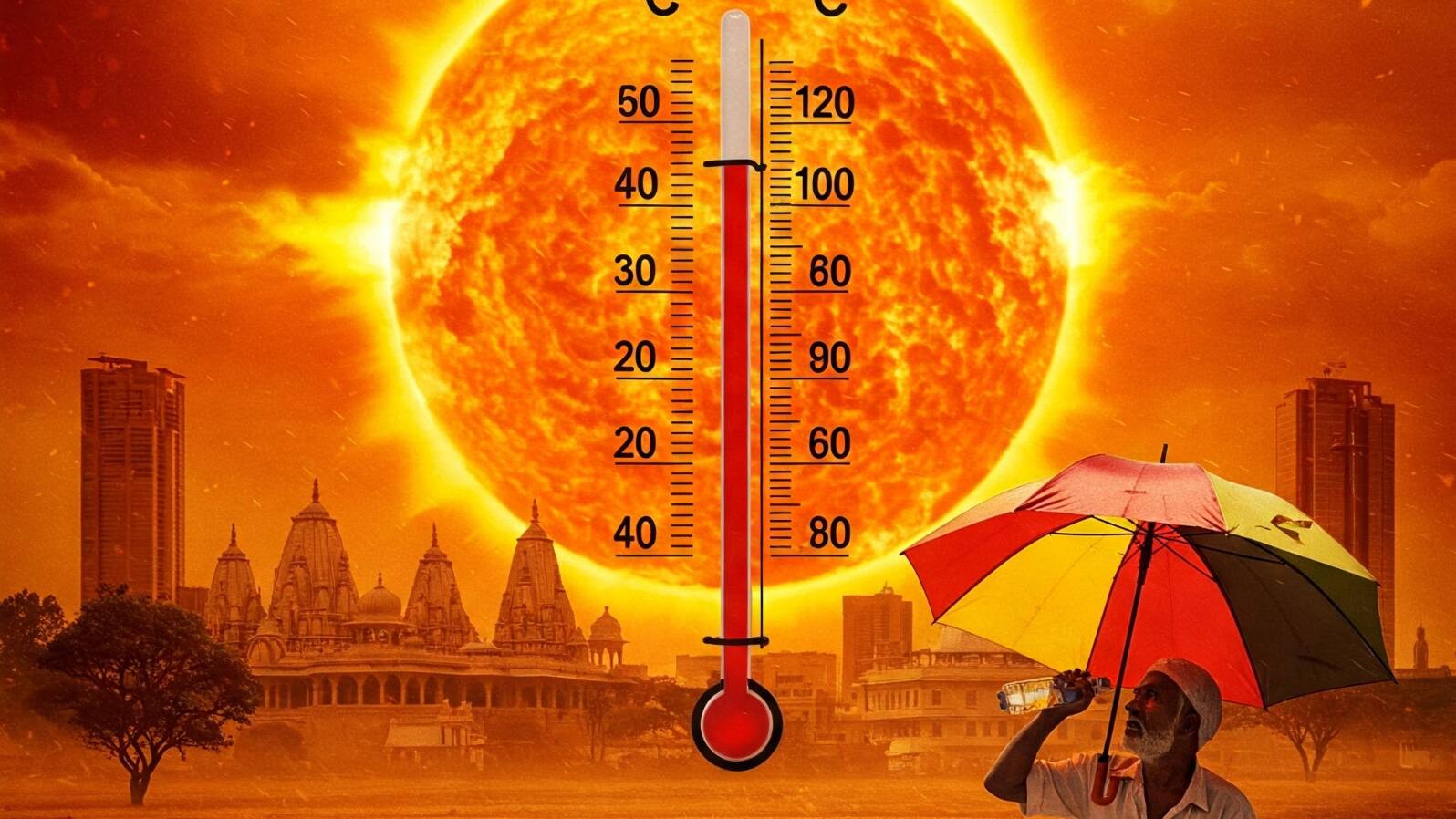 up weather today heatwave alert varanasi temperature forecast rain update