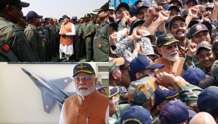 Prime Minister Narendra Modi met with Air Force officers