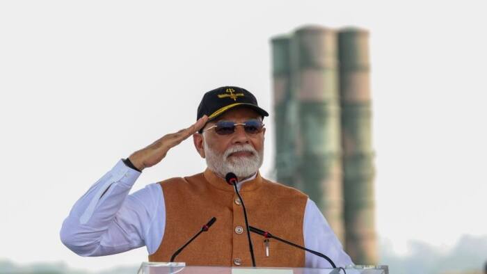 PM Modi stands tall before S-400 missile system, busts Pakistan's false destruction claims
