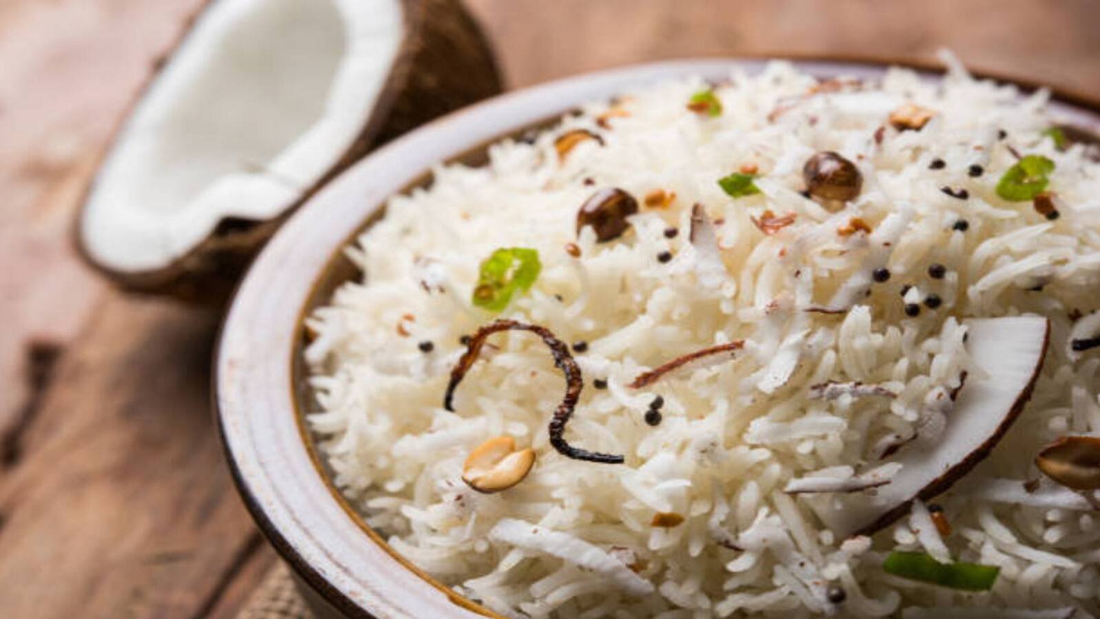 kerala style coconut rice recipe for lunch 