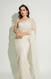 Manushi Chillar saree designs for newlyweds and party wear in telugu dtr