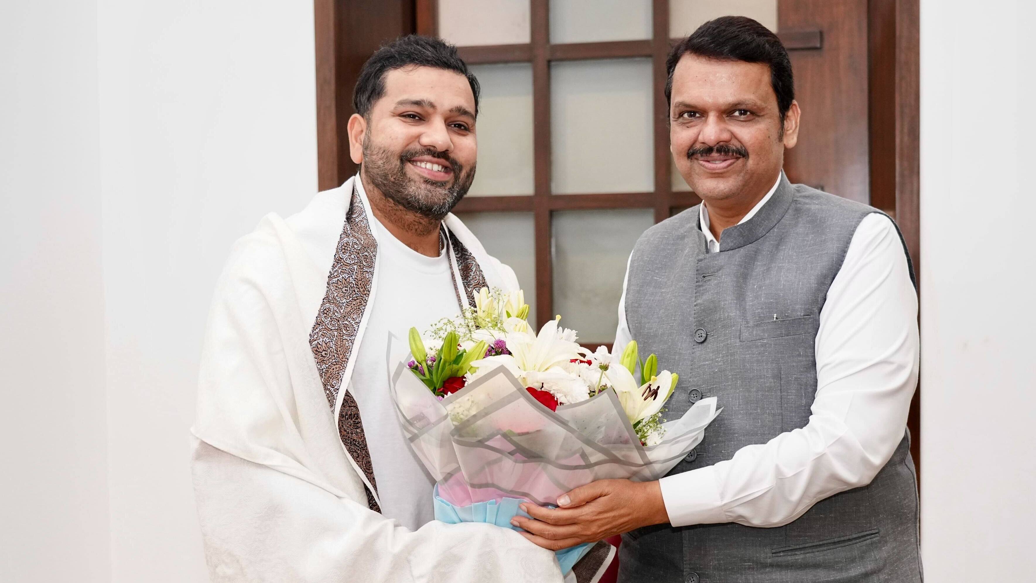rohit sharma devendra fadnavis