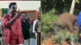 wild elephant shock death mla ku jenish kumar threating forest officials konni DFO rejects claim, says 'no one has been arrested'