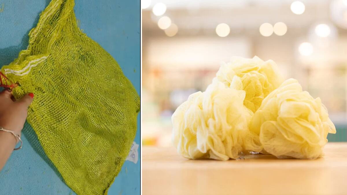 DIY Loofah From Onion Bag