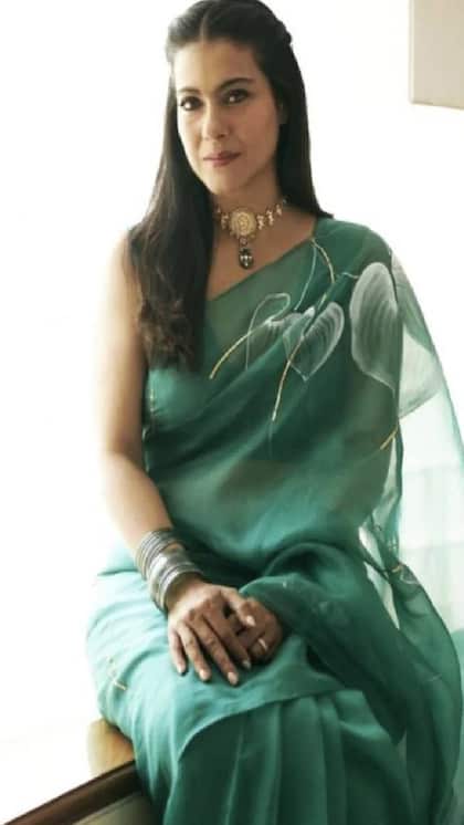 ఆర్గాంజా గ్రీన్ చీర