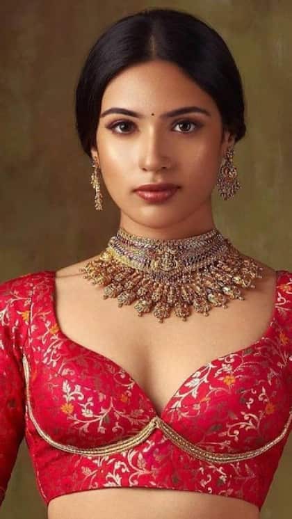 స్వీట్ హార్ట్ డీప్ నెక్ బ్లౌజ్