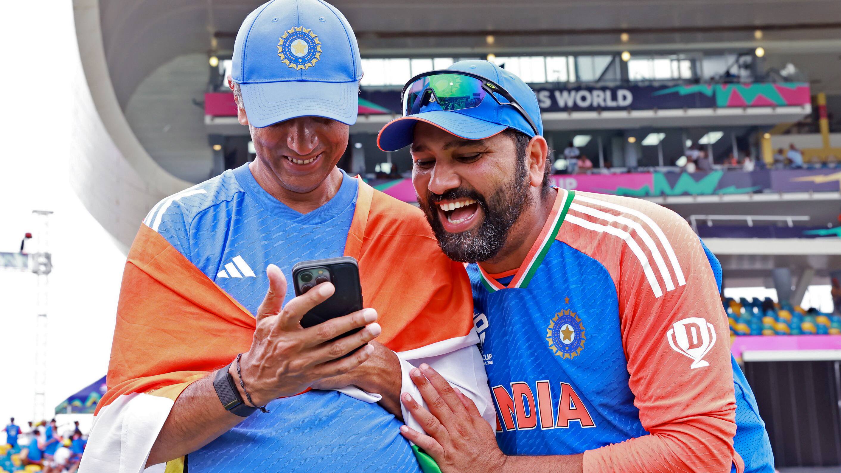 Rohit Sharma and Rahul Dravid