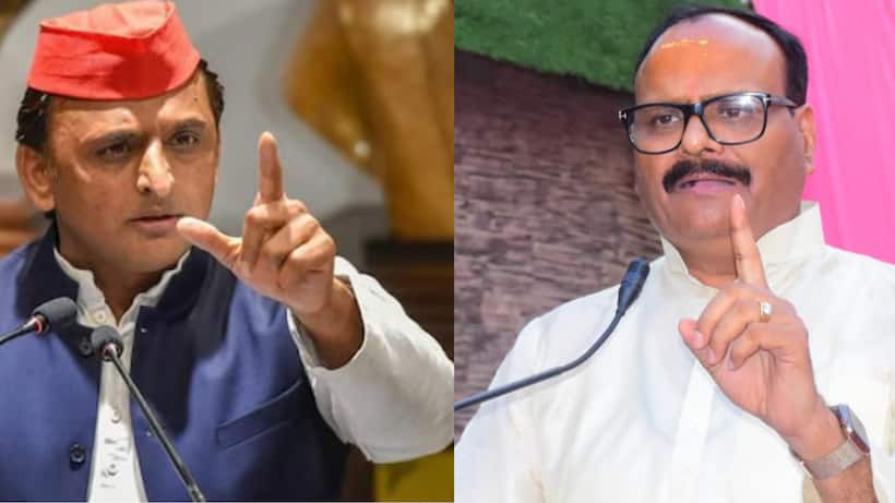 up politics dna controversy akhilesh yadav vs brajesh pathak samajwadi party bjp
