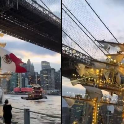 Mexican Navy ship crashes into New York City's Brooklyn Bridge: 2 dead, 19 injured (VIDEOS)