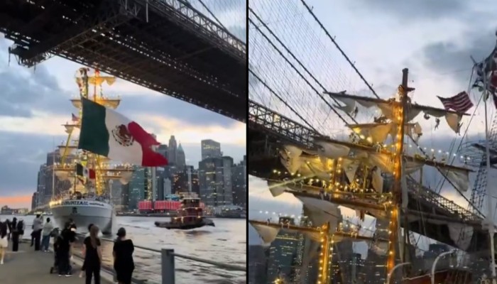 Two Dead After Mexican Navy Ship Slams Into Brooklyn Bridge Mexican Navy ship crashes into New York City's Brooklyn Bridge: 2 dead