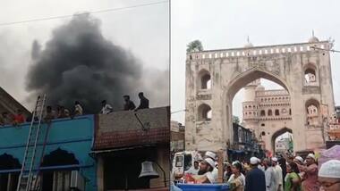 Massive fire near Charminar in Hyderabad kills 17, rescue efforts continue;  VIDEOS surface - Asianet Newsable