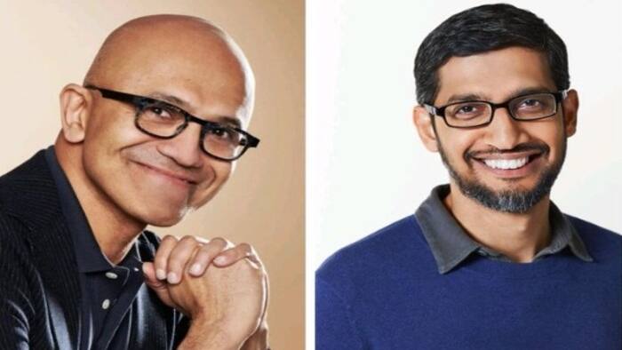 Satya Nadella and Sundar Pichai