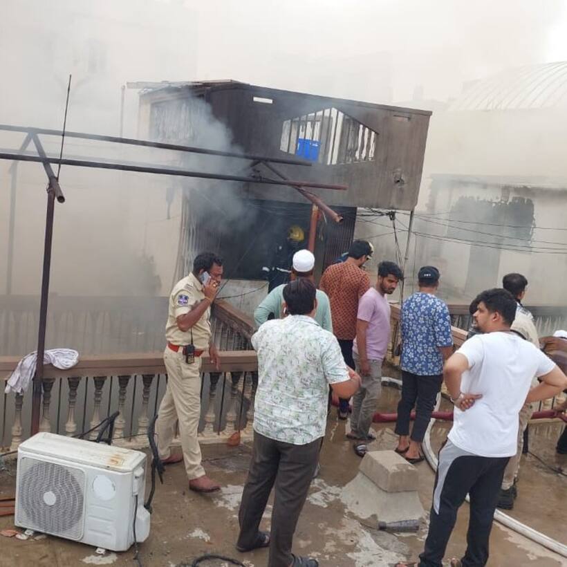 Hyderabad Charminar Fire 