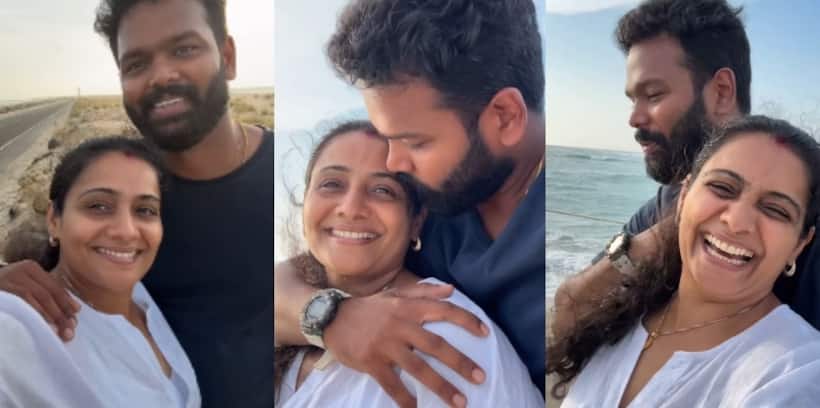 റൊമാന്റിക് ഫോട്ടോ കിട്ടാനുള്ള കഷ്ടപ്പാട്; ഭർത്താവിനൊപ്പമുള്ള വീഡിയോയുമായി മീര വാസുദേവ്