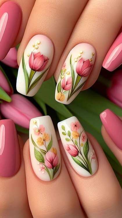 Floral Nail Art Designs