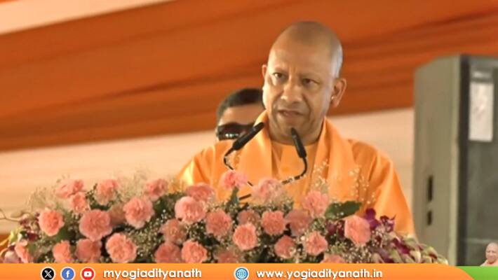 Yogi Adityanath at 25th anniversary of the establishment of Dr KNS Memorial Hospital