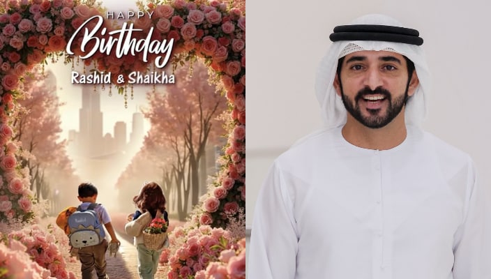 Sheikh Hamdan wishes his twins a happy birthday, video goes viral