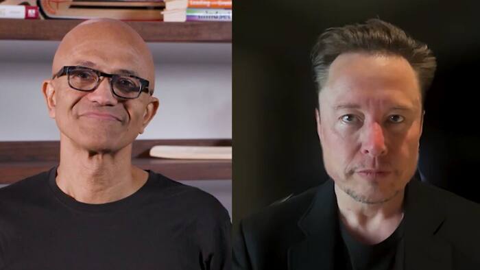 Satya Nadella, Elon Musk