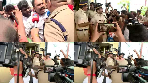  National Highway collapse incident; Clashes during Youth Congress march to construction company, Abin Varkey arrested 