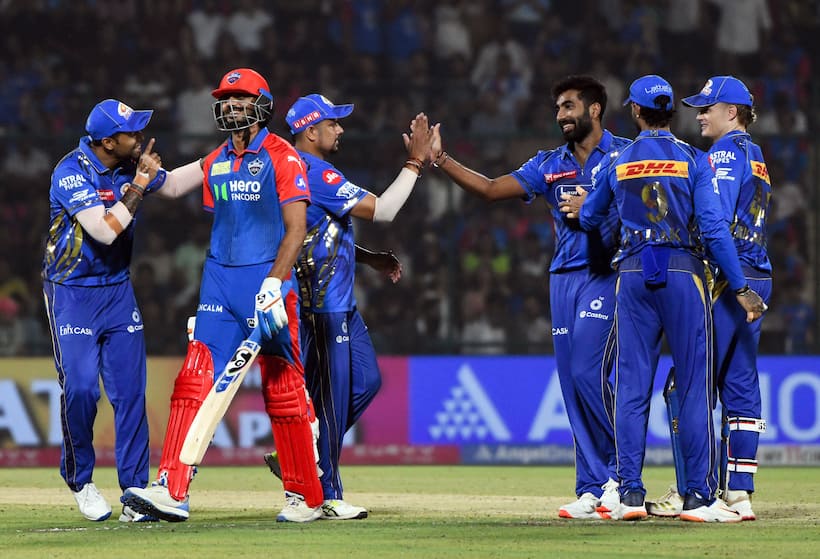 Delhi Capitals and Mumbai Indians