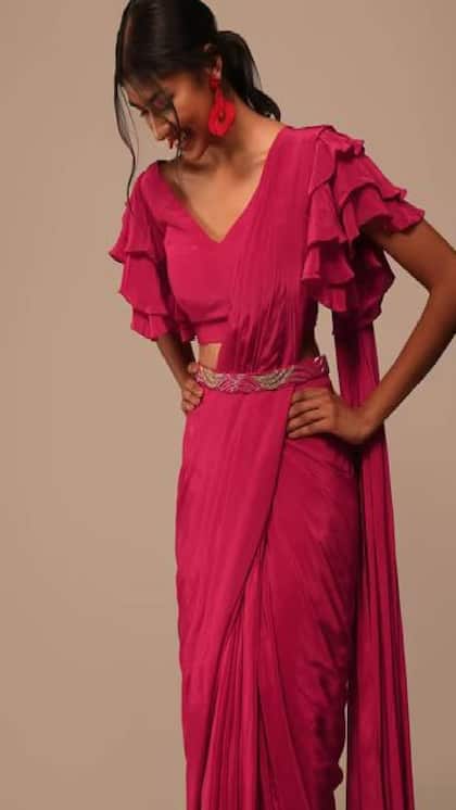  Blouse Designs: మీ అందాన్ని పెంచే.. ఫ్రిల్ బ్లౌజ్ డిజైన్లు..