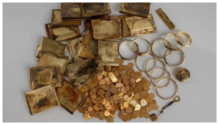 Czech Republic tourists find hidden treasure with 598 gold coins in forest