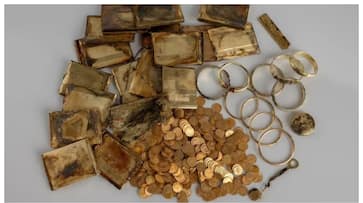 Czech Republic tourists find hidden treasure with 598 gold coins in forest Czech Republic tourists find hidden treasure with 598 gold coins in forest