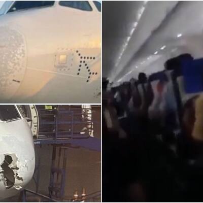 Panic on IndiGo flight as it encounters severe hailstorm near Srinagar, lands safely (WATCH)