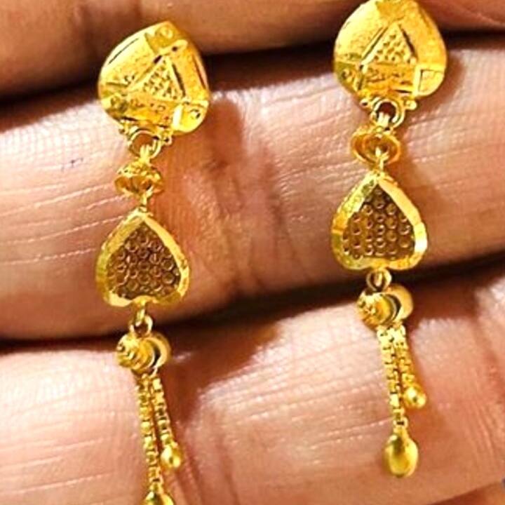 Gold Earrings: 3 గ్రాముల్లో బంగారు కమ్మలు.. చూస్తే వావ్ అనాల్సిందే!
