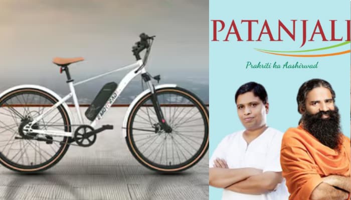 Patanjali Electric Cycle Affordable EV Bike with 80KM Range san