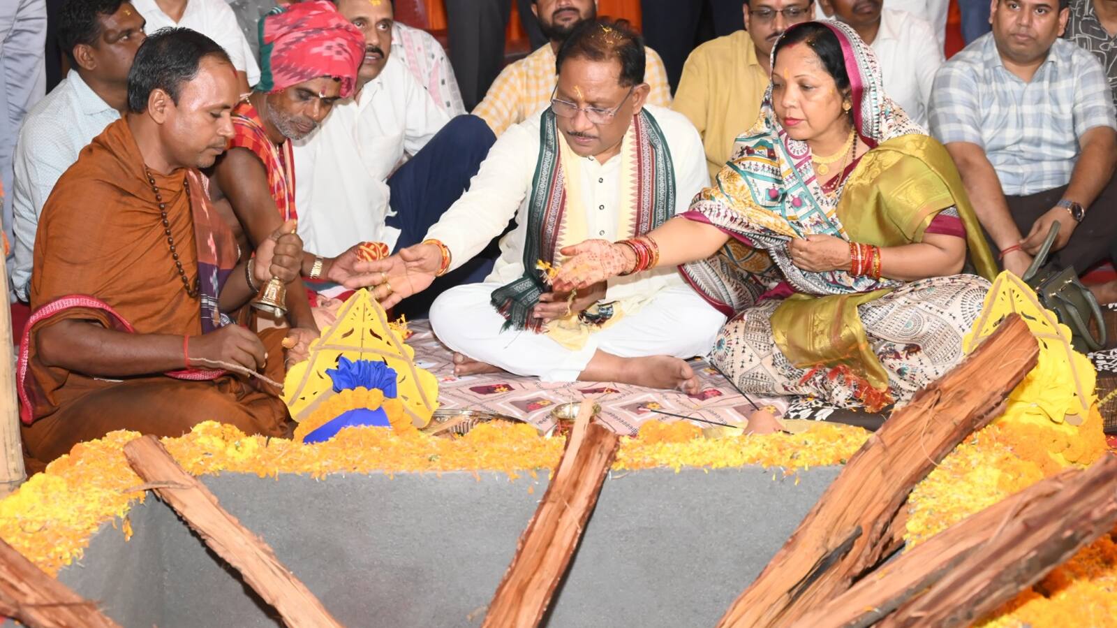 Vishnu Deo Sai participated in the Prana Pratishtha program of Lord Jagannath Temple