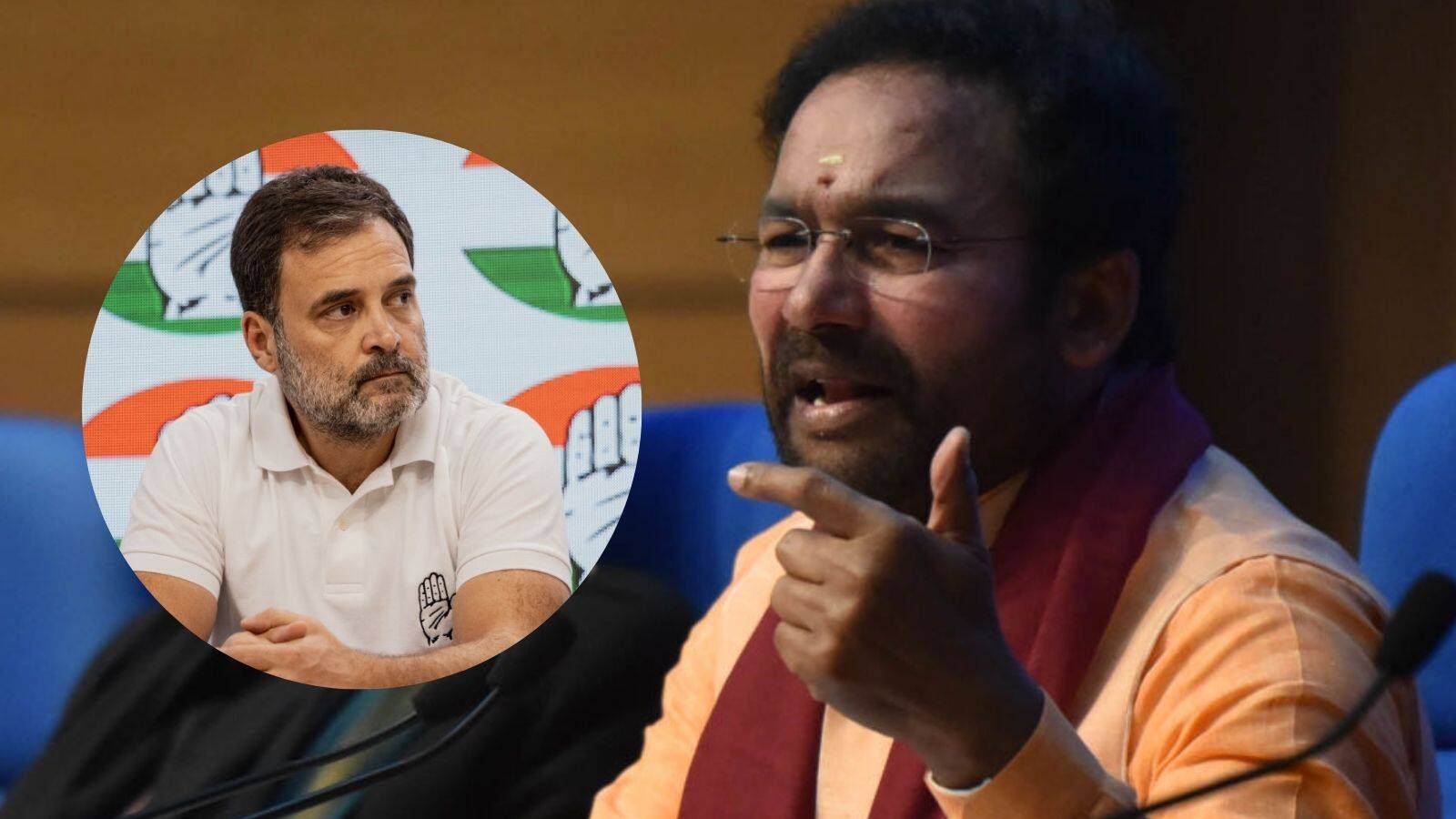 Union Minister G Kishan Reddy and rahul gandhi