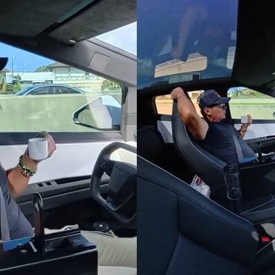 Sit back, sip and drive: Tesla FSD video impresses Elon Musk (WATCH)