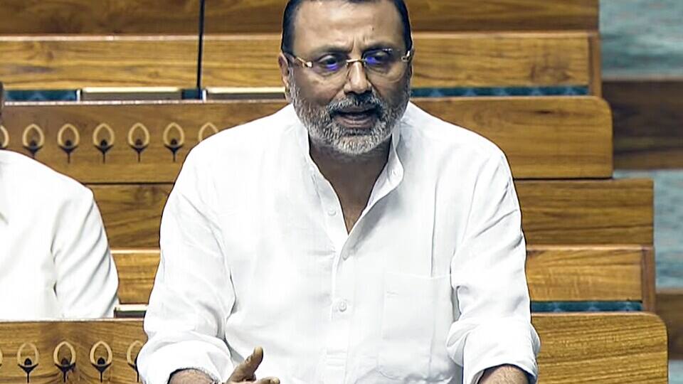 Nishikant Dubey speaks in the Lok Sabha