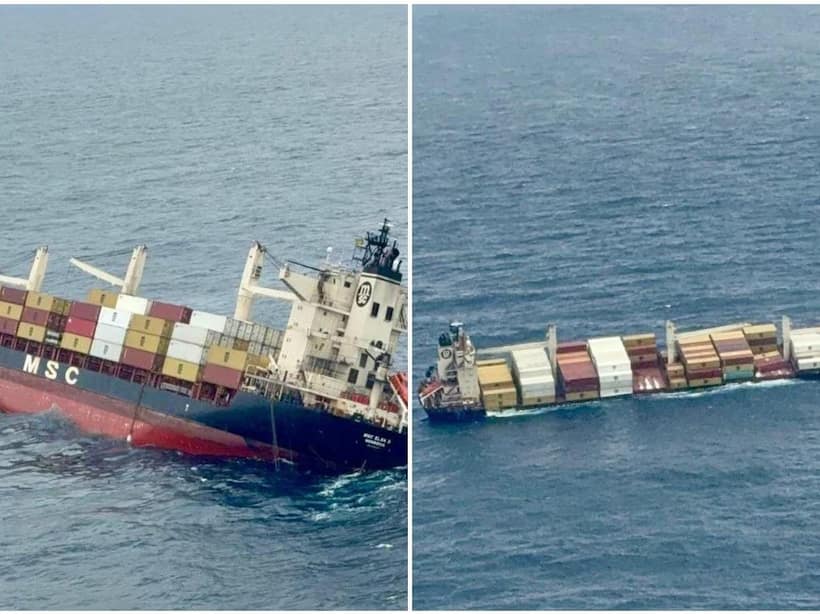 Cargo Ship Sinks Off Kerala Coast; 9 Rescued, Fuel Leak Warning Issued
