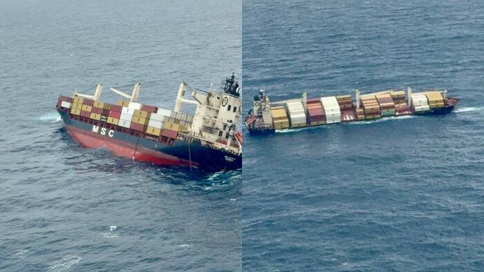 MSC Ship Capsizes